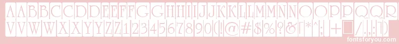 ARomanusttlcmd5cb Font – White Fonts on Pink Background