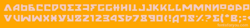 NyetLight Font – Pink Fonts on Orange Background