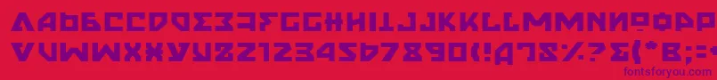 NyetLight Font – Purple Fonts on Red Background
