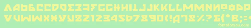 NyetLight Font – Yellow Fonts on Green Background