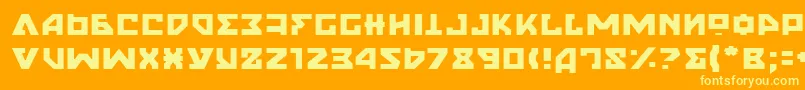 Więcej informacji o czcionce NyetLight Czcionka NyetLight – żółte czcionki na pomarańczowym tle