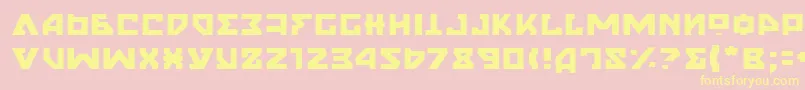 NyetLight Font – Yellow Fonts on Pink Background