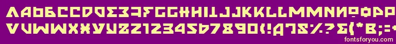 NyetLight Font – Yellow Fonts on Purple Background