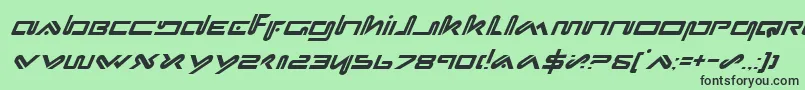 fuente XephyrItalic – Fuentes Negras Sobre Fondo Verde
