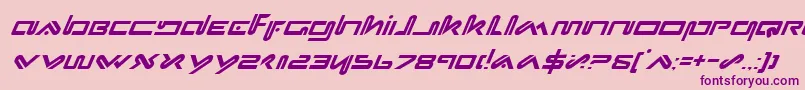 XephyrItalic Font – Purple Fonts on Pink Background