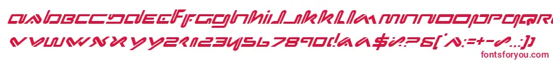 XephyrItalic Font – Red Fonts on White Background