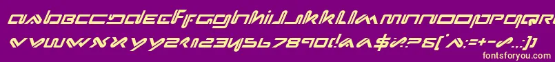fuente XephyrItalic – Fuentes Amarillas Sobre Fondo Morado
