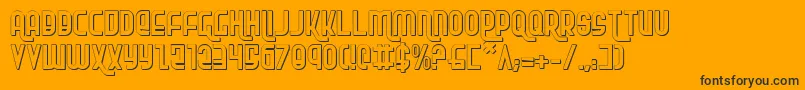 RokikierShadow Font – Black Fonts on Orange Background