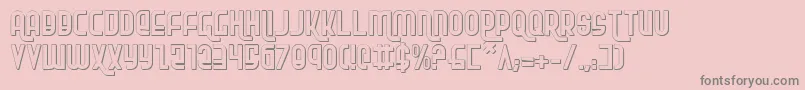 RokikierShadow Font – Gray Fonts on Pink Background