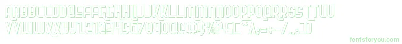 RokikierShadow Font – Green Fonts on White Background