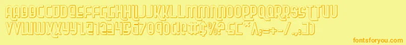 Weitere Informationen zur RokikierShadow-Schriftart RokikierShadow-Schriftart – Orangefarbene Schriften auf gelbem Hintergrund