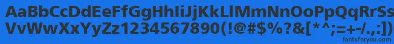 ForeignerBold-fontti – mustat fontit sinisellä taustalla