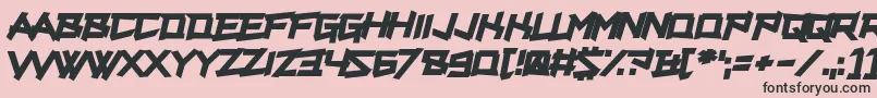 Supercarver Font – Black Fonts on Pink Background