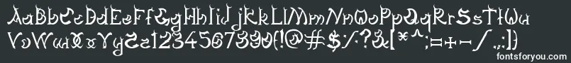 フォントDagonGothic – 白い文字