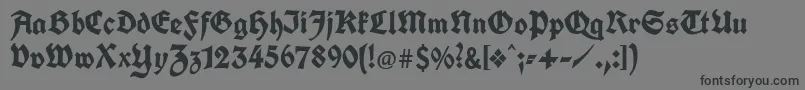 Unifrakturcook Font – Black Fonts on Gray Background