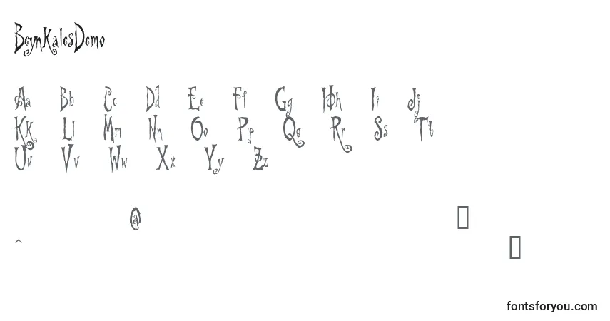 Schriftart BeynkalesDemo – Alphabet, Zahlen, spezielle Symbole