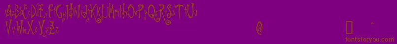 BeynkalesDemo Font – Brown Fonts on Purple Background