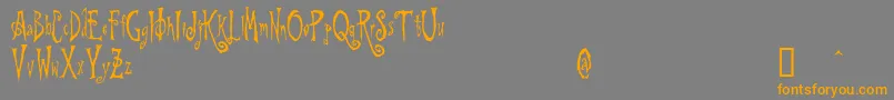 BeynkalesDemo Font – Orange Fonts on Gray Background