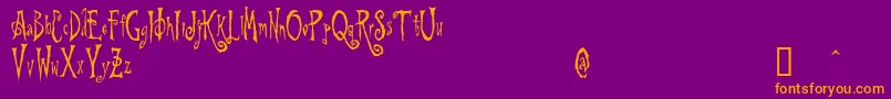 fuente BeynkalesDemo – Fuentes Naranjas Sobre Fondo Morado