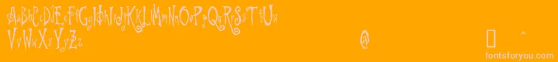 BeynkalesDemo Font – Pink Fonts on Orange Background
