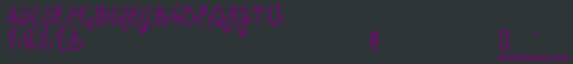 BeynkalesDemo Font – Purple Fonts on Black Background