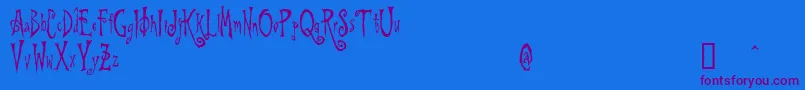Lisätietoja BeynkalesDemo-fontista BeynkalesDemo-fontti – violetit fontit sinisellä taustalla