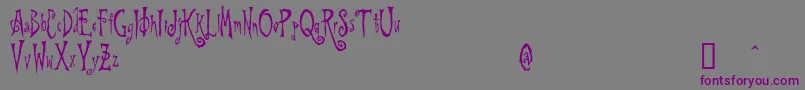 BeynkalesDemo-Schriftart – Violette Schriften auf grauem Hintergrund