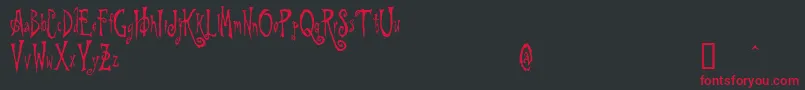 BeynkalesDemo Font – Red Fonts on Black Background
