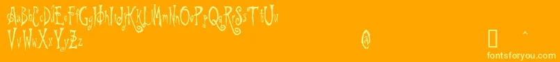 fuente BeynkalesDemo – Fuentes Amarillas Sobre Fondo Naranja