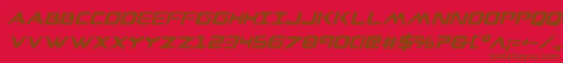 Wareaglebi Font – Brown Fonts on Red Background