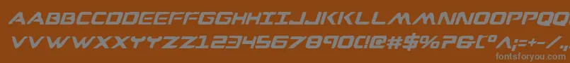 Wareaglebi Font – Gray Fonts on Brown Background