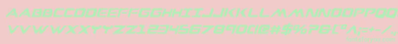 Wareaglebi Font – Green Fonts on Pink Background