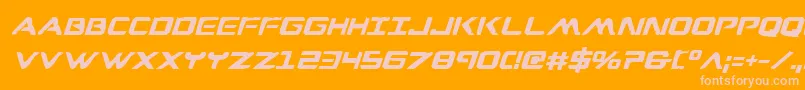 Wareaglebi Font – Pink Fonts on Orange Background