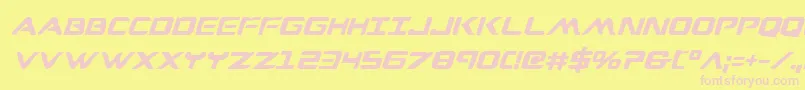 Wareaglebi Font – Pink Fonts on Yellow Background