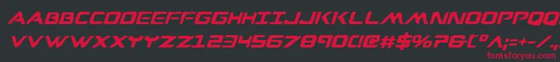 Wareaglebi Font – Red Fonts on Black Background