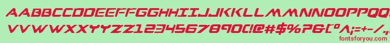 Wareaglebi Font – Red Fonts on Green Background