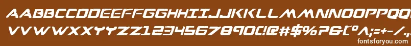 Шрифт Wareaglebi – белые шрифты на коричневом фоне