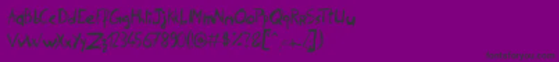 PhilipSignature Font – Black Fonts on Purple Background