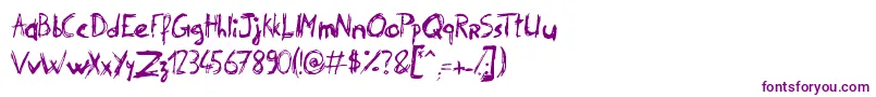 PhilipSignature Font – Purple Fonts on White Background