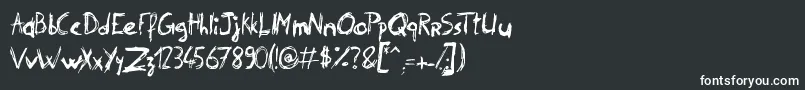 PhilipSignature-fontti – valkoiset fontit