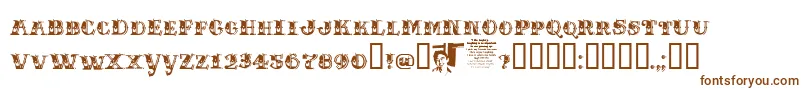 Chasezenholymonkeynuts Font – Brown Fonts on White Background