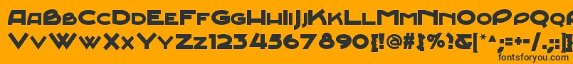 Junebugstompnf Font – Black Fonts on Orange Background