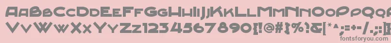 Junebugstompnf Font – Gray Fonts on Pink Background