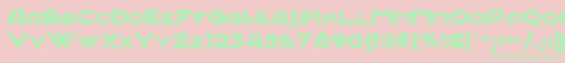 Junebugstompnf Font – Green Fonts on Pink Background