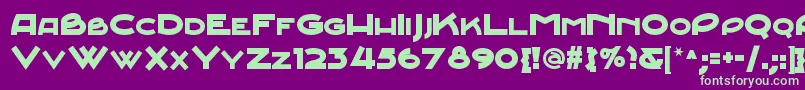 Junebugstompnf Font – Green Fonts on Purple Background