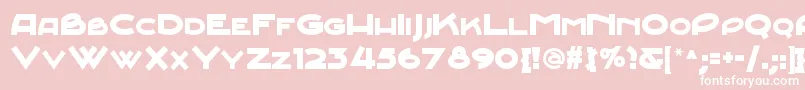 Junebugstompnf Font – White Fonts on Pink Background