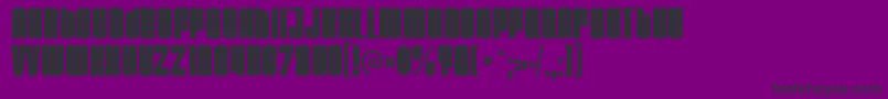 Velvenda Font – Black Fonts on Purple Background