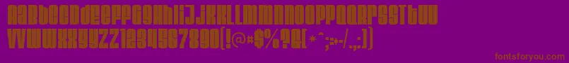 Velvenda Font – Brown Fonts on Purple Background