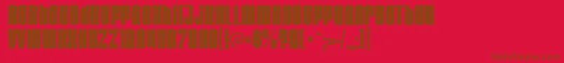 Velvenda Font – Brown Fonts on Red Background