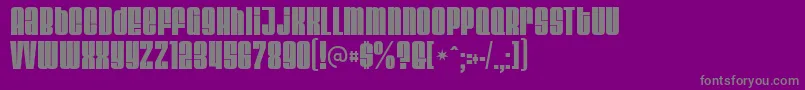 Velvenda Font – Gray Fonts on Purple Background